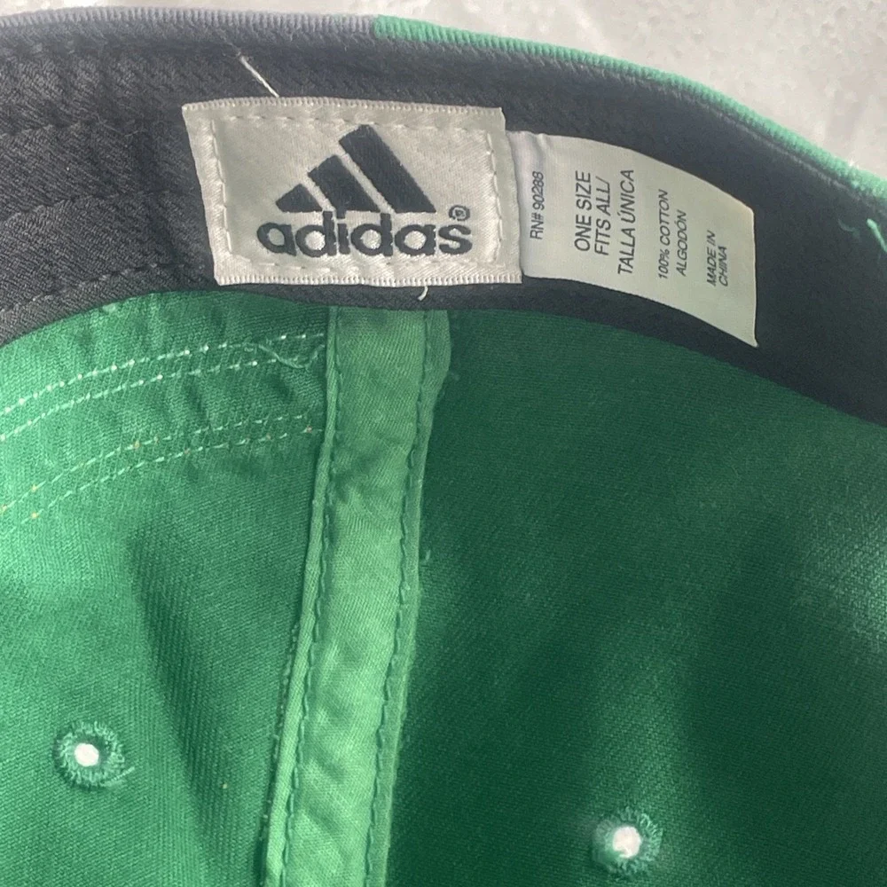 VTG NOTRE DAME FIGHTING IRISH CLOVER Adidas Grey On Bib-Climate